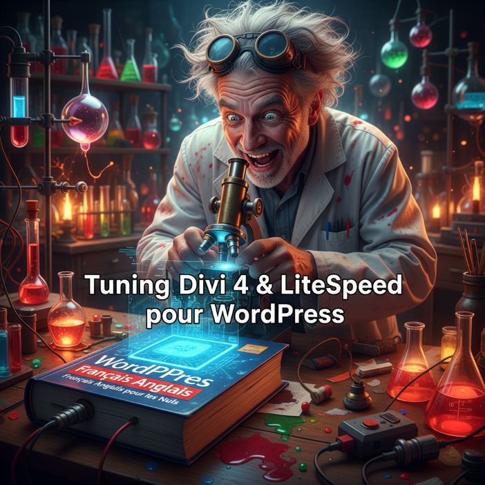 optimiser un site wordpress sous divi 4 avec litespeed