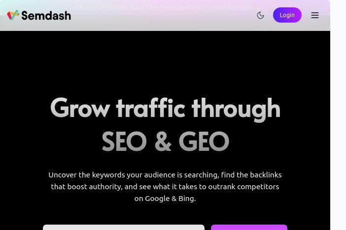  Semdash : L’outil SEO low cost qui défie les géants