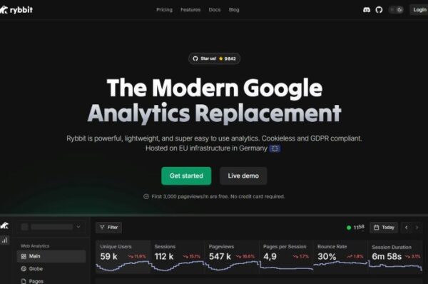 capture écran rybbit outil de veille technologique.