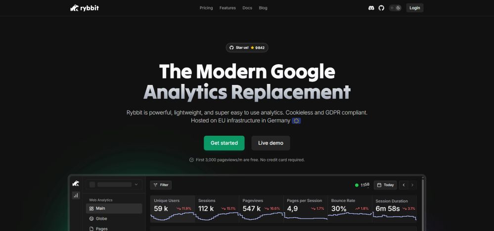 capture écran rybbit outil de veille technologique.