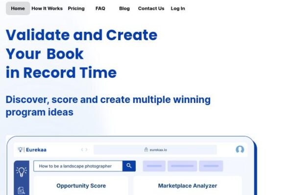 capture écran eurekaa outil de création contenu