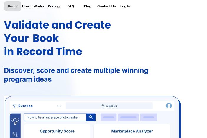 capture écran eurekaa outil de création contenu