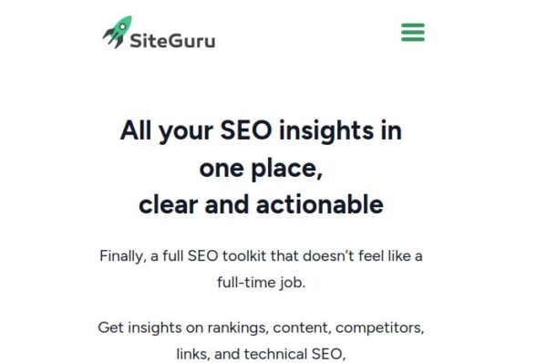 siteguru seo outil tout-en-un pour les webmasters