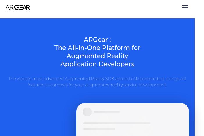 Capture d'écran du site web ARGear