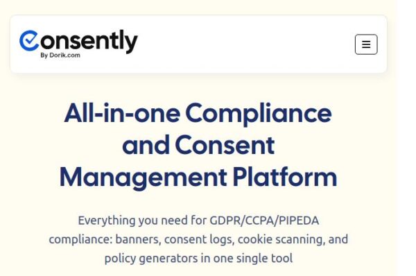 consently, plateforme tout-en-un pour la conformité et la gestion des consentements