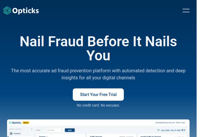 Plateforme de prévention de la fraude publicitaire Opticks
