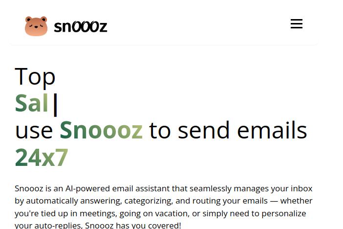 logo snoooz, un assistant email intelligent