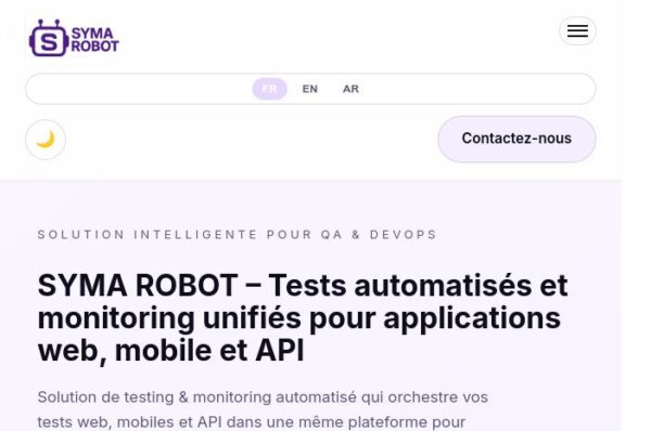 syma robot - solution intelligente pour qa & devops