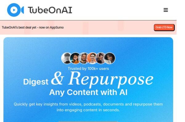 tubeonai outil pour créer du contenu avec l'intelligence artificielle