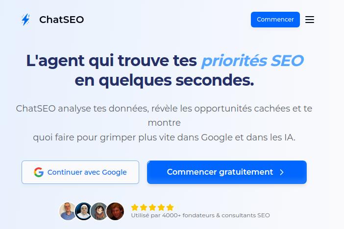 ChatSEO outil d'analyse SEO