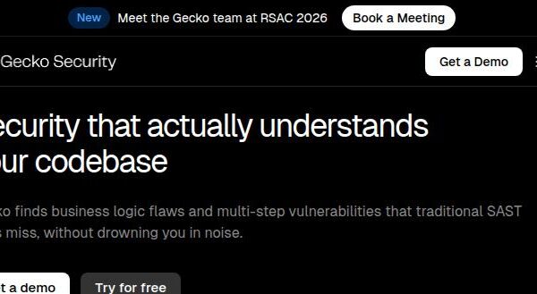 page d'accueil de gecko security