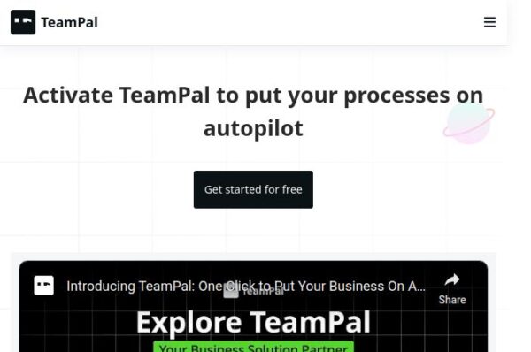 teampal page d'accueil