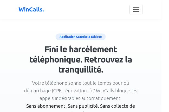 Application gratuite pour bloquer les appels indésirables