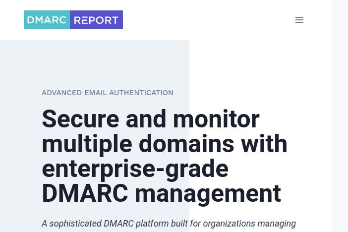 gestion sécurisée de plusieurs domaines avec dmarc. plateforme sophistiquée pour organisations.