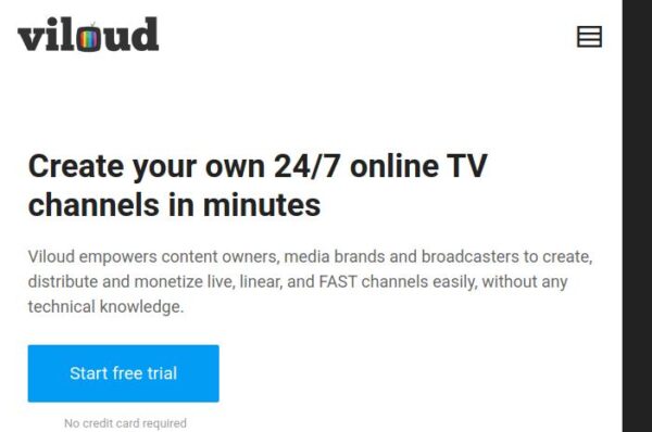 viloud plateforme création chaînes tv en ligne